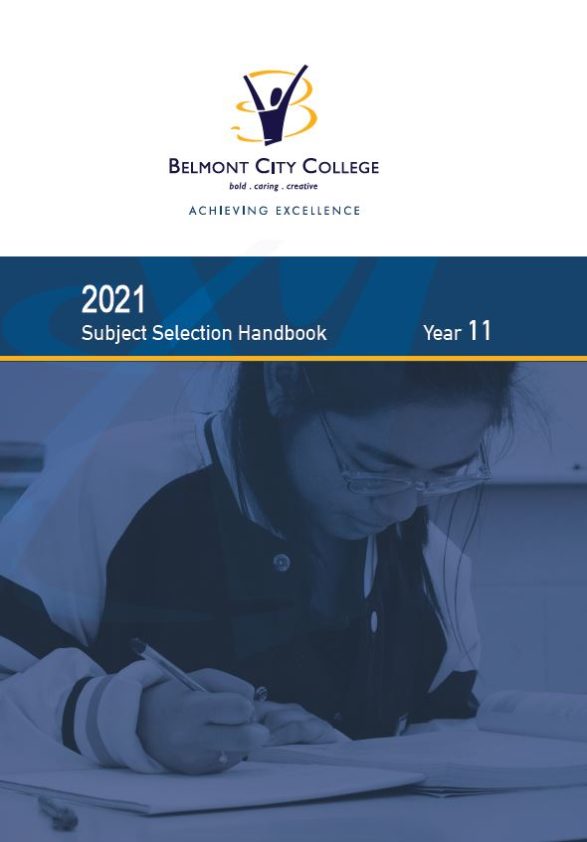 Web Cover_Year 11 BCC Subject Selection 2021 Web Cover_Year 11 BCC Subject Selection 2021