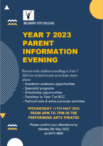 Yr7 2020 Parent Info Evening